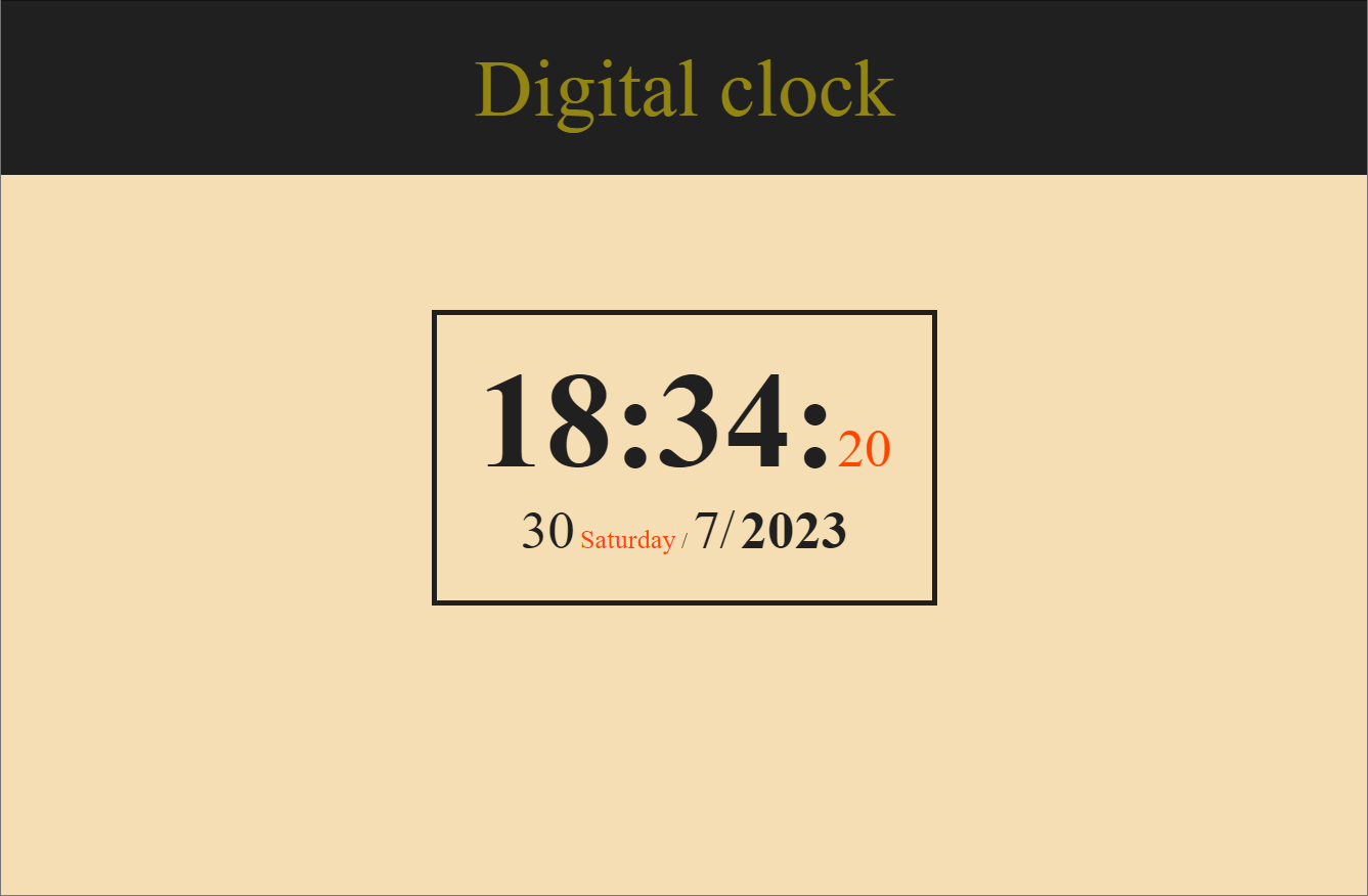 Digital clock