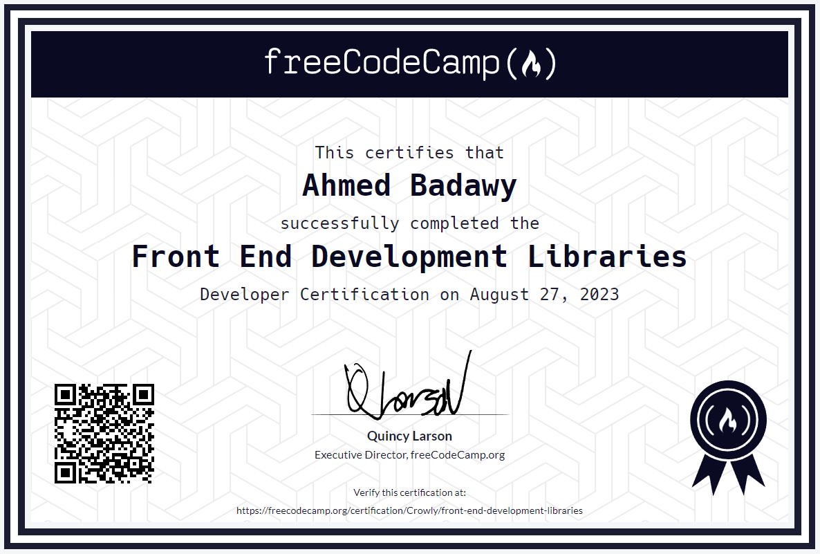 Front end development library